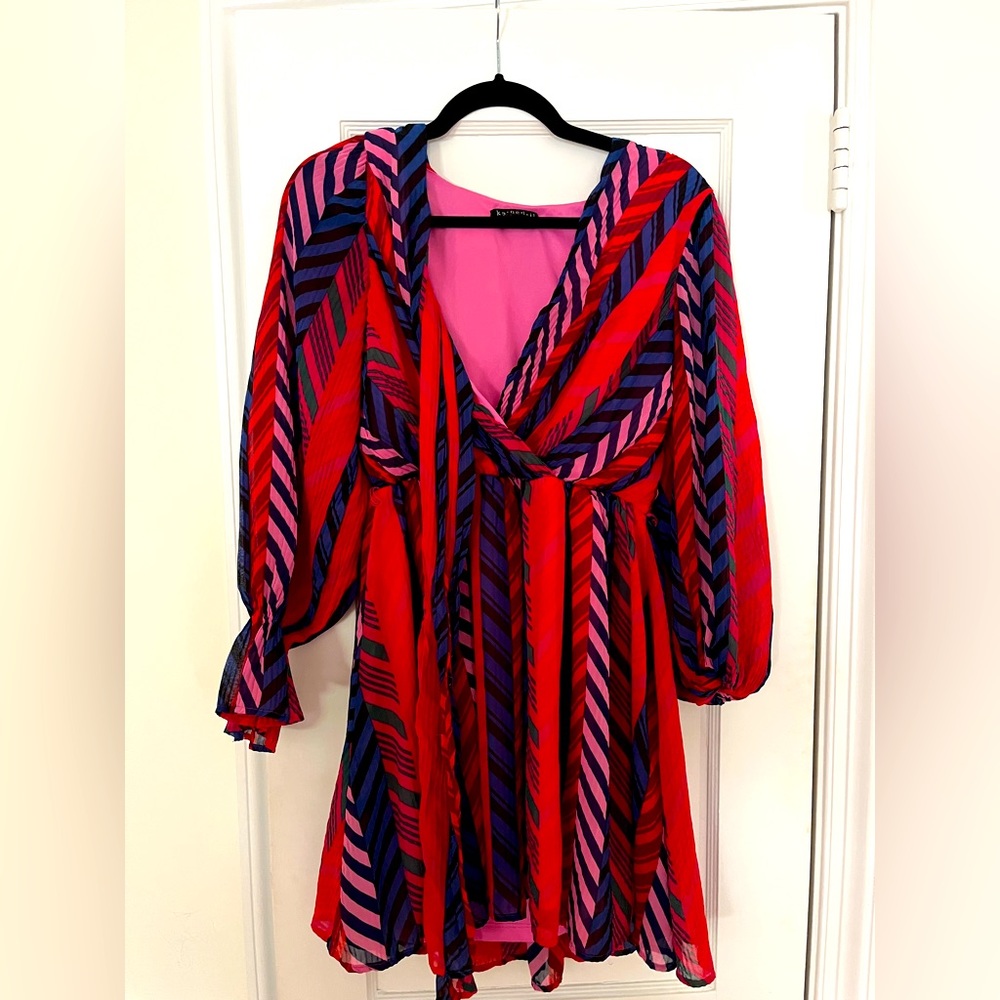 Ke.ned.ik Women colorful Dress L